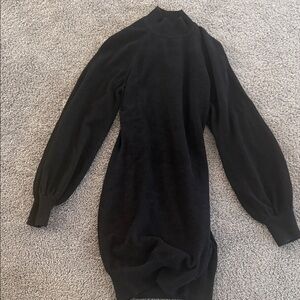 Black Long Sleeve Sweater dress